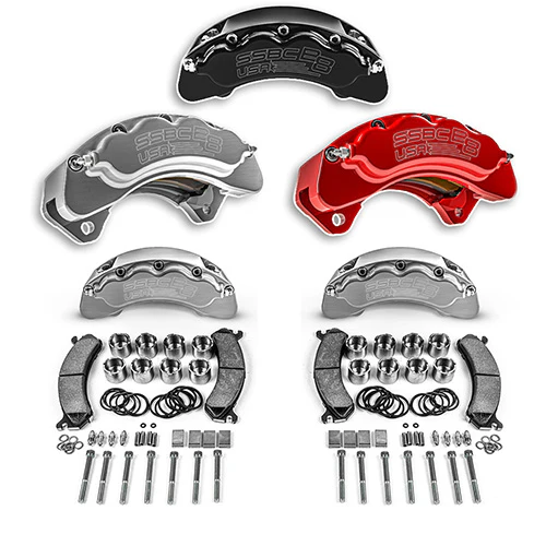SSBC-USA B8-Brawler Direct Fit Front Caliper Upgrade Kit 18-20 Ford 3.0L Powerstroke F-150 4WD