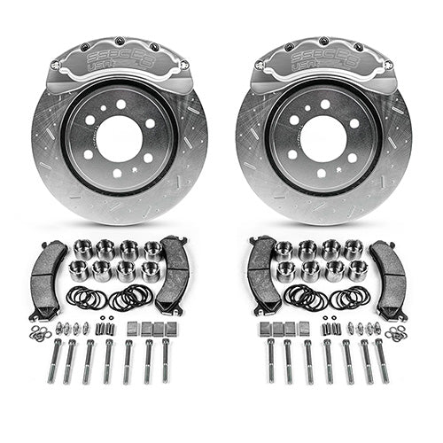SSBC-USA B8-Brawler Direct Fit Front Caliper Disc Brake Upgrade Kit With DS Rotors 18-20 Ford 3.0L Powerstroke F-150 4WD - Image 2