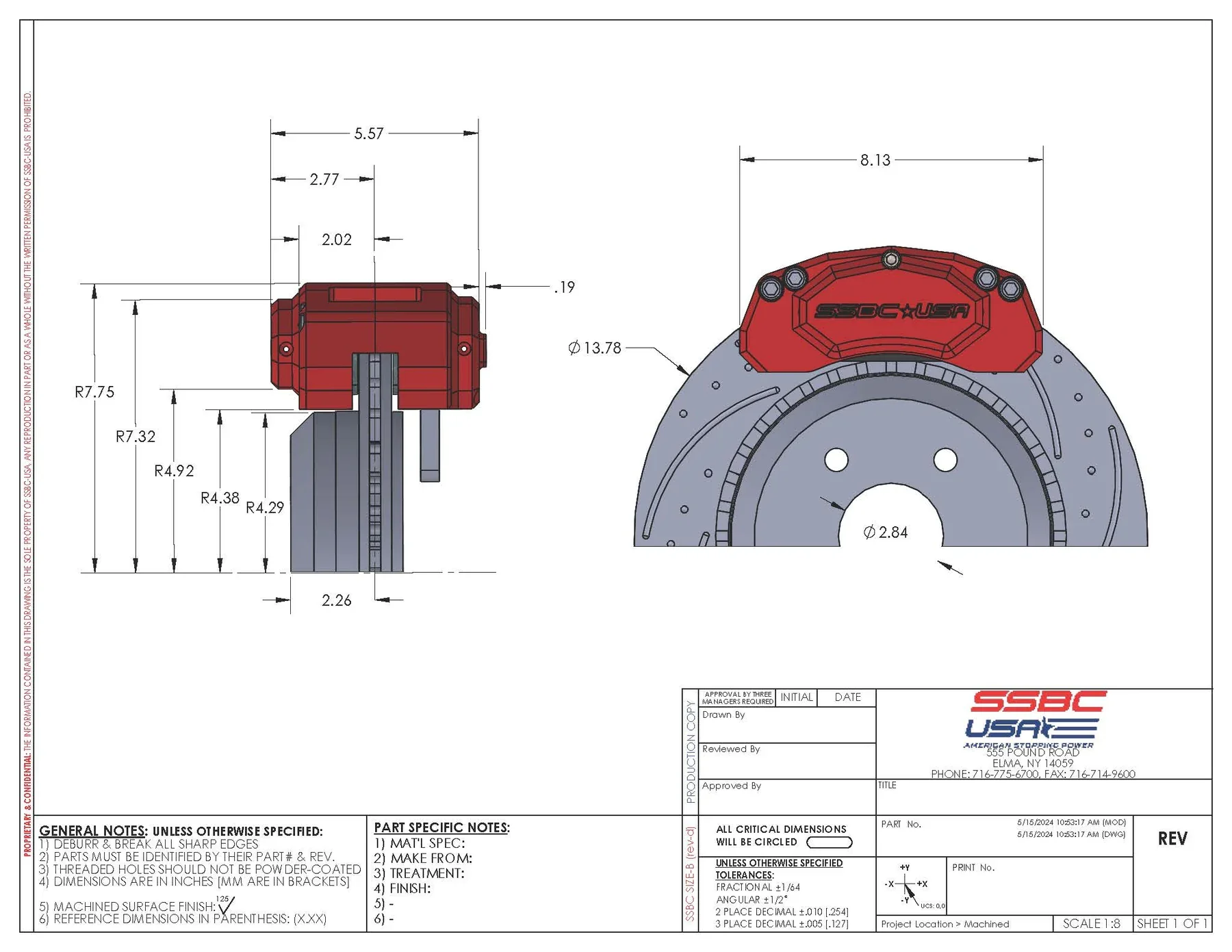 SSBC-USA M6-Moab Direct Fit Rear Caliper Upgrade Kit 20-23 Jeep 3.0L EcoDiesel JT - Image 5