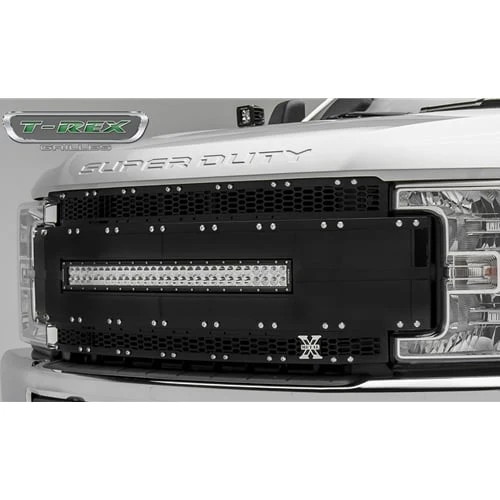 T-Rex Torch Series Black Replacement Grille with 30" LED Light 17-19 6.7L Ford Powerstroke - Image 5