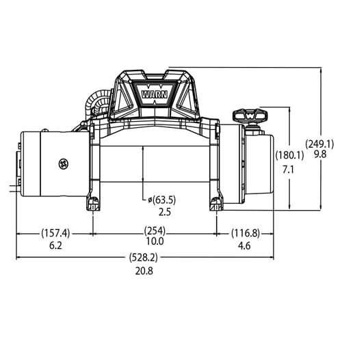 WARN VR EVO 10 10,000 Lbs. Capacity Winch - Image 3