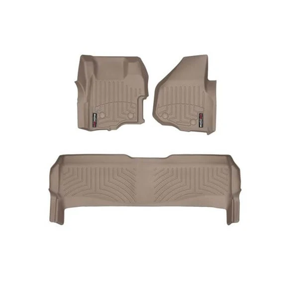 WeatherTech DigitalFit Floor Liner Set (w/ 2 Piece Front) 11-12 Ford SuperDuty Crew Cab - Image 7