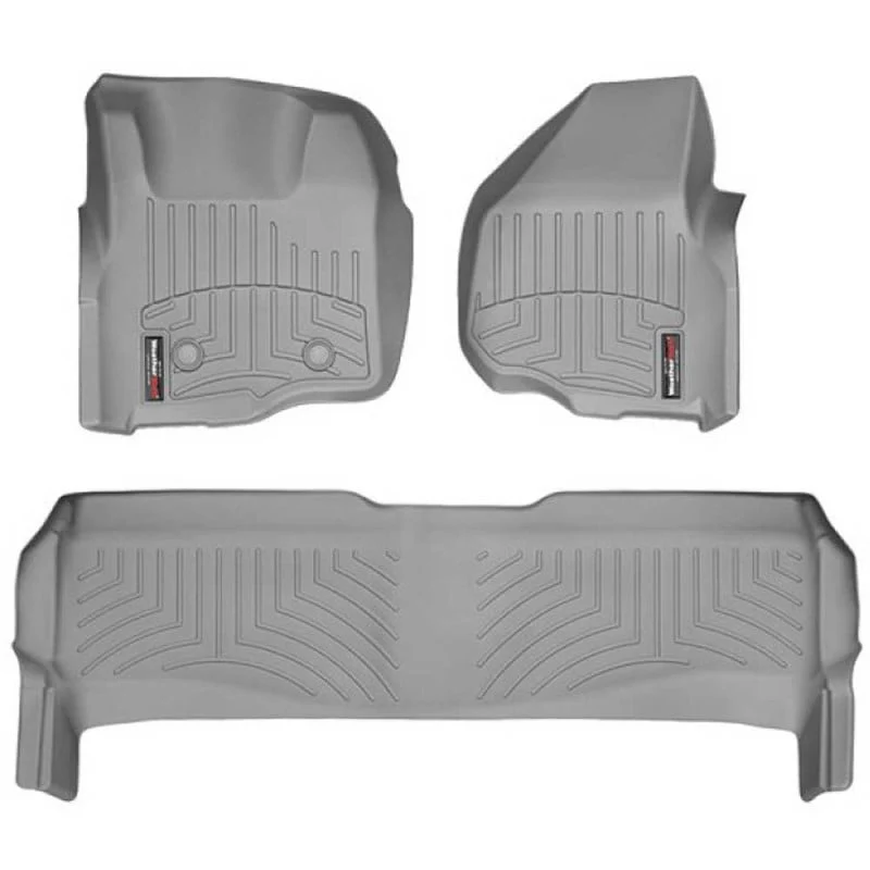 WeatherTech DigitalFit Floor Liner Set (w/ 2 Piece Front) 11-12 Ford SuperDuty Crew Cab - Image 9