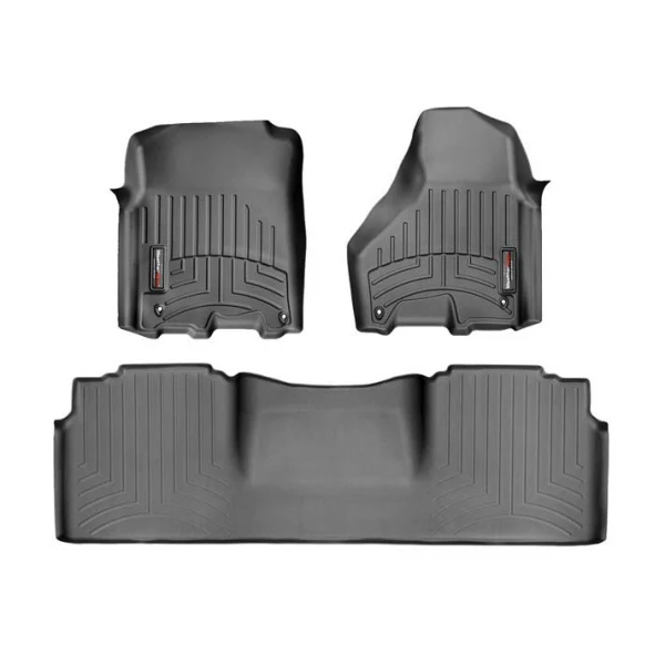 WeatherTech DigitalFit Floor Liner Set (w/ 2 Piece Front) 12-18 Dodge Ram Mega Cab - Image 7
