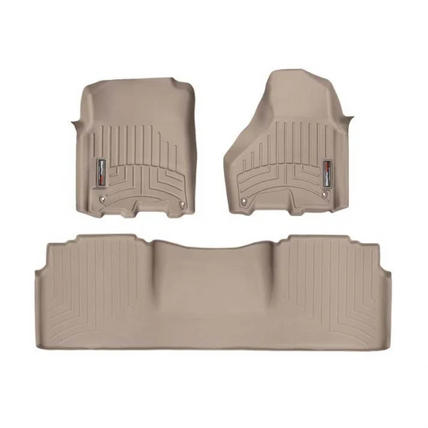 WeatherTech DigitalFit Floor Liner Set (w/ 2 Piece Front) 12-18 Dodge Ram Mega Cab - Image 8
