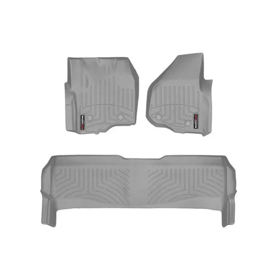 WeatherTech DigitalFit Floor Liner Set (w/ 2 Piece Front) 12-16 Ford SuperDuty Crew Cab - Image 10