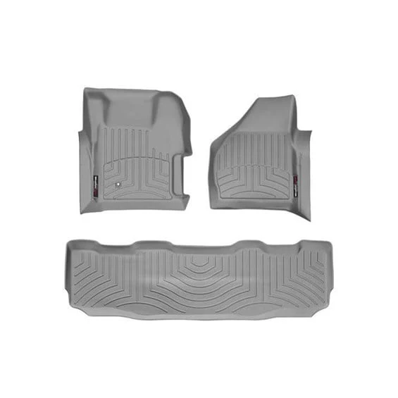 WeatherTech DigitalFit Floor Liner Set (w/ 2 Piece Front) 08-10 Ford SuperDuty Crew Cab - Image 10