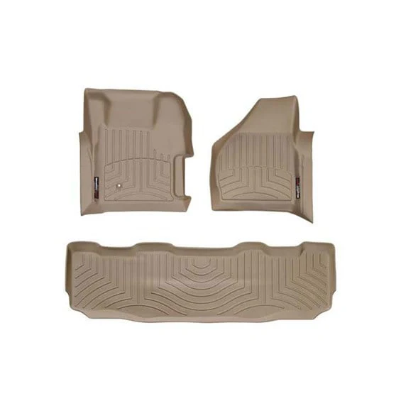 WeatherTech DigitalFit Floor Liner Set (w/ 2 Piece Front) 08-10 Ford SuperDuty Crew Cab - Image 11
