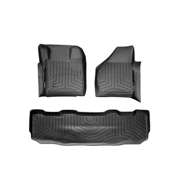 WeatherTech DigitalFit Floor Liner Set (w/ 2 Piece Front) 08-10 Ford SuperDuty Crew Cab - Image 12