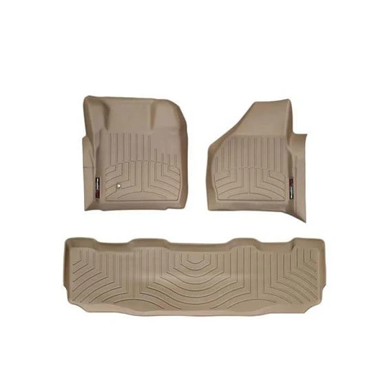 WeatherTech DigitalFit Floor Liner Set (w/ 2 Piece Front) 08-10 Ford SuperDuty Crew Cab - Image 7