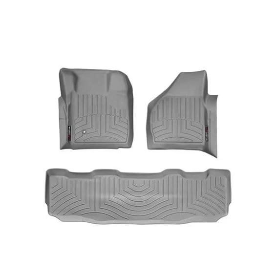 WeatherTech DigitalFit Floor Liner Set (w/ 2 Piece Front) 08-10 Ford SuperDuty Crew Cab - Image 8