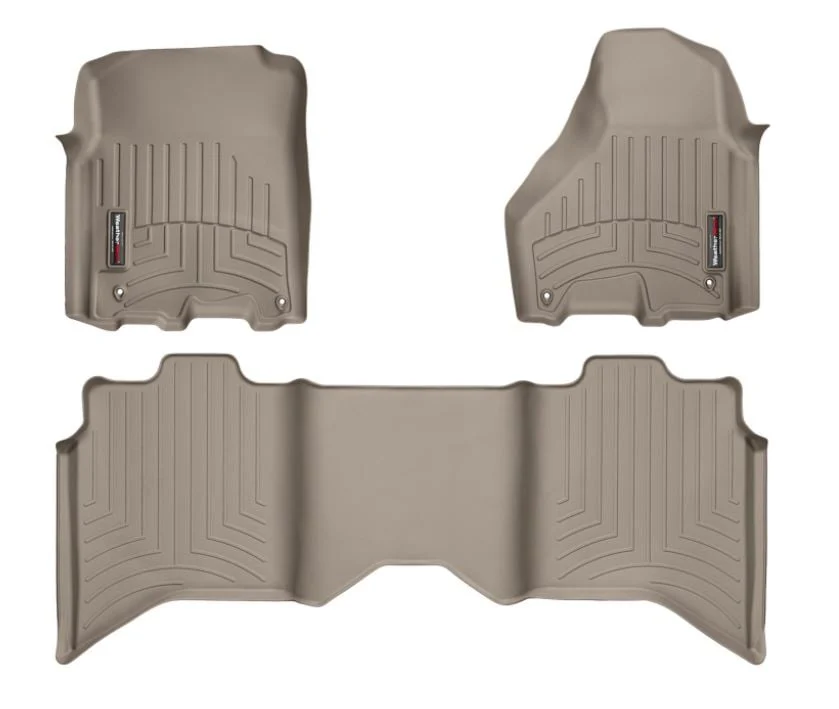 WeatherTech DigitalFit Floor Liner Set (w/ 2 Piece Front) 12-18 Dodge Ram Crew Cab - Image 7