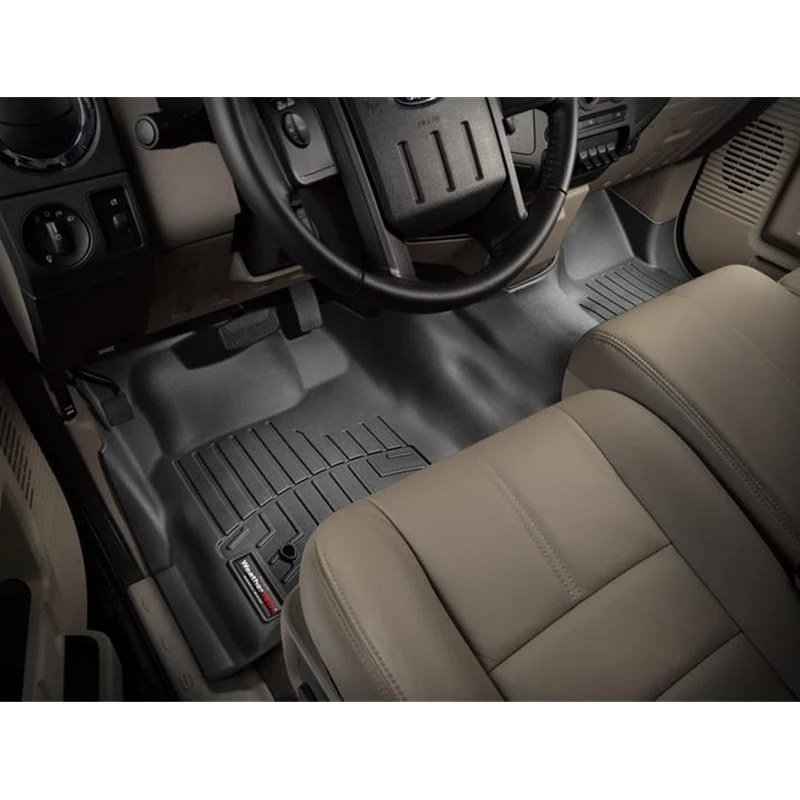 WeatherTech DigitalFit Floor Liner Set (w/Over the Hump Front) 08-10 Ford SuperDuty Crew Cab - Image 2