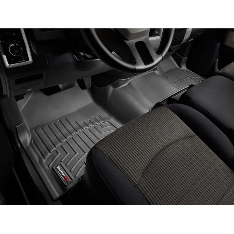 WeatherTech DigitalFit Floor Liner Set (Over Hump Front) 10-12 Dodge Ram Mega Cab 1 Hook - Image 2