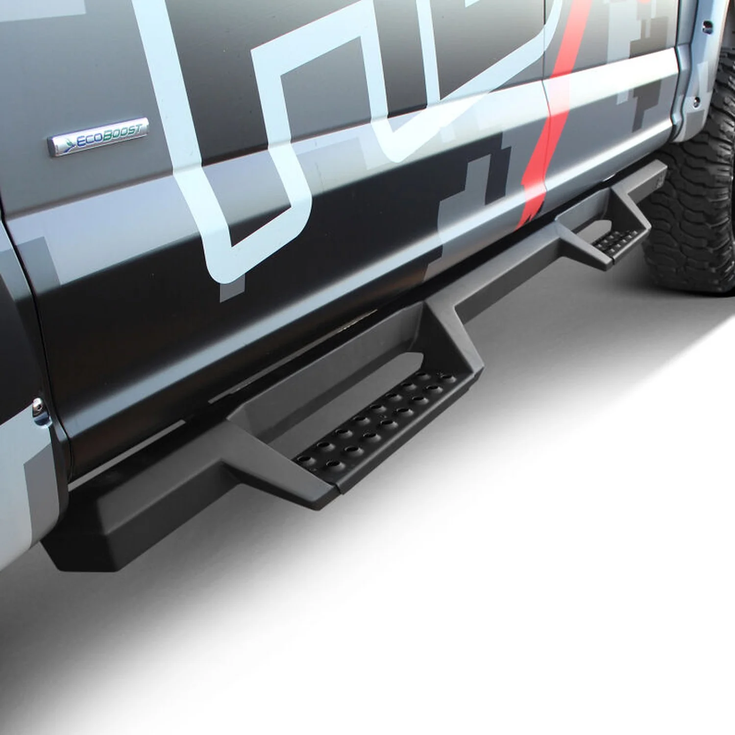Westin HDX Drop Nerf Bars 17-26 Ford Super Duty Crew Cab - Black/Stainless Steel - Image 5