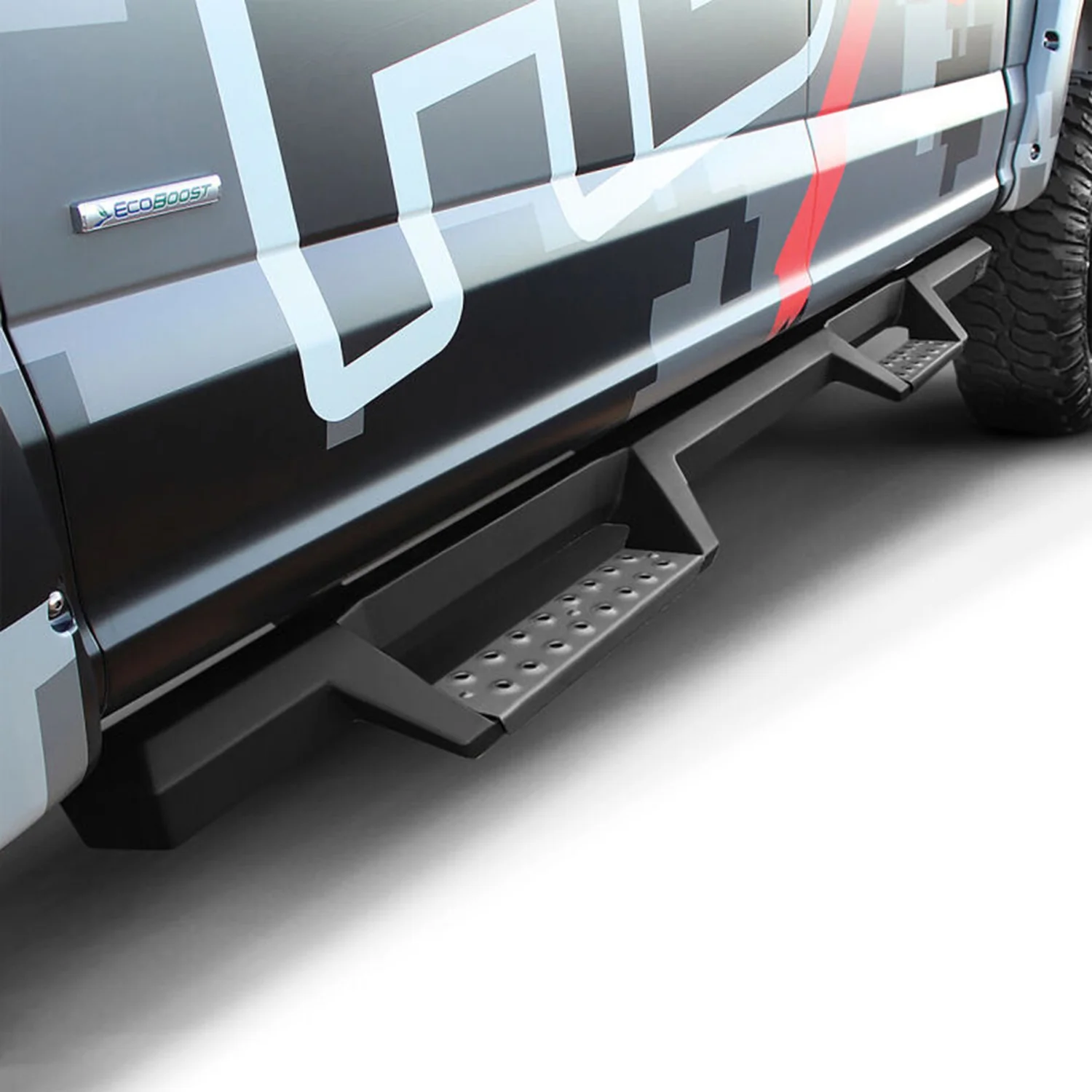 Westin HDX Drop Nerf Bars 17-26 Ford Super Duty Crew Cab - Black/Stainless Steel - Image 8