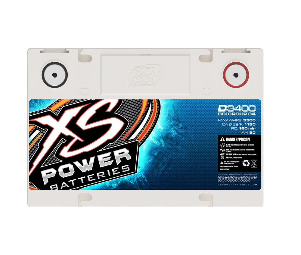 XS Power D3400 AGM Battery 01-07 GM 6.6L Duramax 2500 / 3500 - Image 2